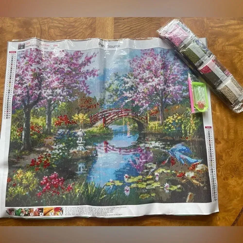 CHERRY Tree Bridge Diamond 💎 Painting kit!